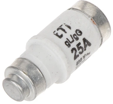 LYDŽIŲJŲ SAUGIKLIŲ ĮDĖKLAS ETI-D02/25A 25 A 400 V gL/gG E18 ETI