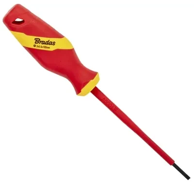 Bradas Izoliuotas plokščias atsuktuvas SL3/100mm 1kV DIY-SL1230100-V