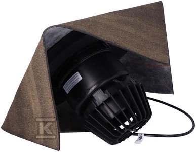 Hl Hutterer Lechner Įlaja vertyikali DN110 su bituminiu flanšu ir integruotu el. šildymo kabeliu (10-30W, 220V)