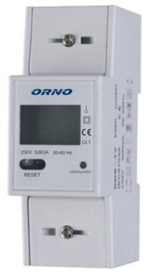 ORNO 1 FAZINIS ENERGIJOS SĄNAUDOJIMO RODIKLIS