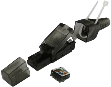 RJ45 UTP kištukas cat.6 POE+, MPTL, be įrankių, skirtas storam laidui 22-24 AWG ALANTEC