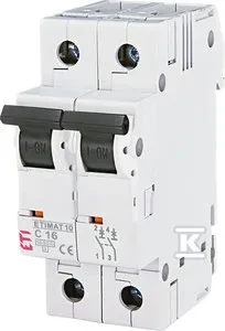Automatinis jungiklis Eti MAT10, 2P, C, 16A, 10kA