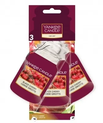 „Yankee Candle“ automobilio kvapiklių rinkinys „Juodas Cherry“ – 3 vnt.