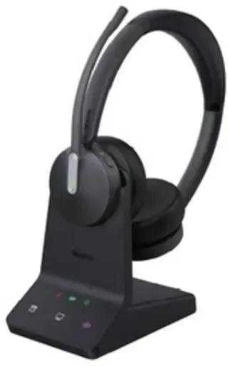 Ausinės Yealink WH64 Workstation Dual Laisvų rankų įranga Vielinis ir Bevielis Su lankeliu Biuras / skambučių centras C tipo USB Bluetooth Įkrovimo stovas Juoda
