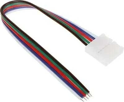 Orno Złączka RGBW LED jungtis 12 mm, vienpusė, su laidu