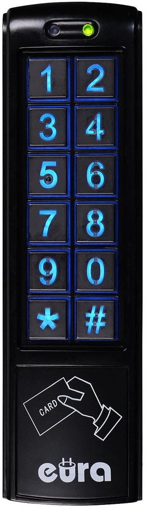 EUA EURA AC-30C7 juodas coded lock