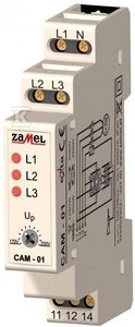 Zamel fazės disbalanso jutiklis 230/400V AC CAM-01