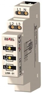 Zamel maitinimo indikatorius 230V/400V 3xLED geltonas TN LKM-01-30 (EXT10000038)