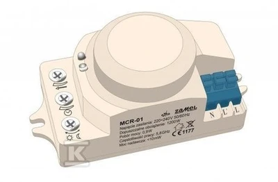Zamel Judesio jutiklis MCR-01 mikrofalowy 220 - 240V AC 1200W 360st. (EXT10000049)