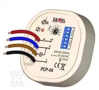 Zamelio laiko relė 230 V AC PCP-04 (EXT10000088)