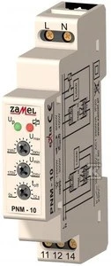 Zamel 1 fazės įtampos relė 230 V kintamoji srovė PNM-10 (EXT10000103)