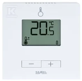 „Zamel“ PAPRASTAS TEMPERATŪROS REGULIATORIUS, AKUMULIATORIUS, RELĖS TIPAS: LBR-01 BALTA