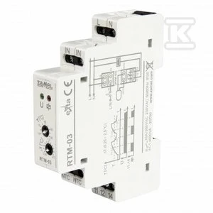 Zamel Ospel Vieno modulio temperatūros reguliatorius nuo -10 iki 90 laipsnių C su histerezės nustatymu 0,25-2 laipsniai C RTM-03 EXT10000251