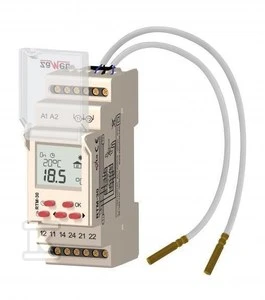 Zamel temperatūros reguliatorius su 2 zondais 250V 16A 5-95C IP20 RTM-30 / S (EXT10000117)