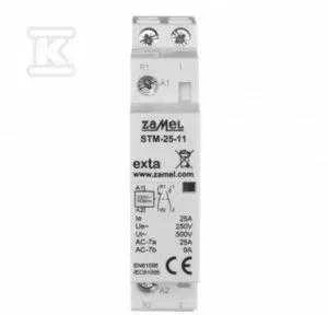 Zamel Modulinis montavimo kontaktorius 25A 1Z+1R 230V kintamosios srovės tipas: STM-25-11 EXT10000290