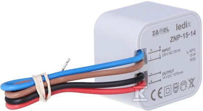 Zamel ZASIL.LED 14V DC 15W DOPUSZKOWY
