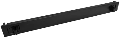 1U 19" kištukas, greitas montavimas su spaustukais, ALANTEC juoda