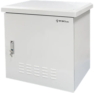 Alantec lauko pakabinama stelažo spintelė 19" 6U 600x450, 4 atraminės sijos, 4 kabelių įvadai, pilka ALANTEC