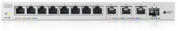 Šakotuvas ZYXEL XGS1250-12 V2, 12-PORT GIGABIT WEBMANAGED DESKTOP SWITCH WITH 8 PORT 1G + 3-PORT MULTIGIG 1/2.5/5/10G + 1-PORT SFP+ (5Y WARRANTY)