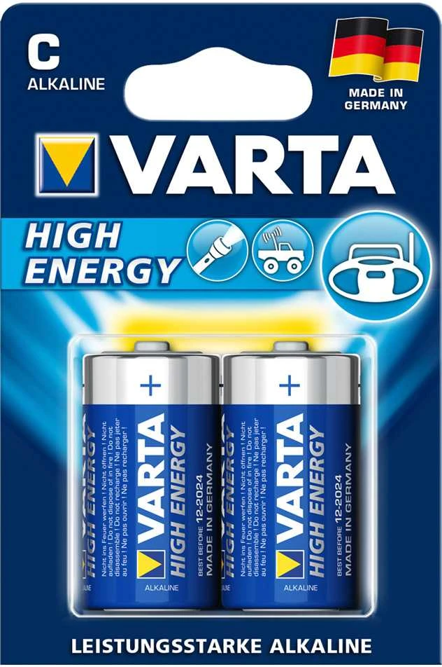 Varta Longlife Power C LR14 Alkaline Elementai 2 Vnt.
