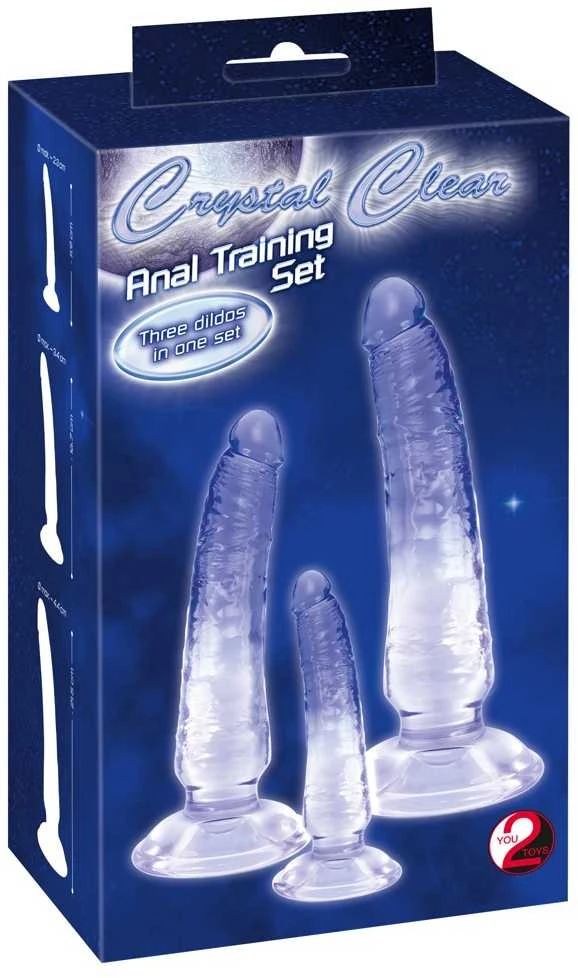 Crystal 3pcs natural dildo set
