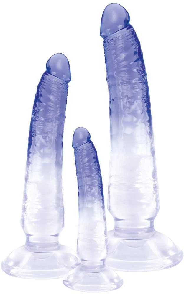 Crystal 3pcs natural dildo set
