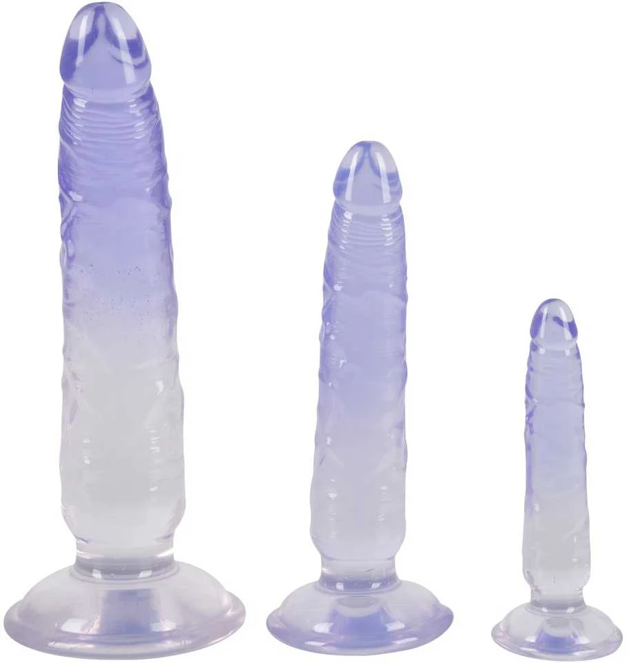 Crystal 3pcs natural dildo set