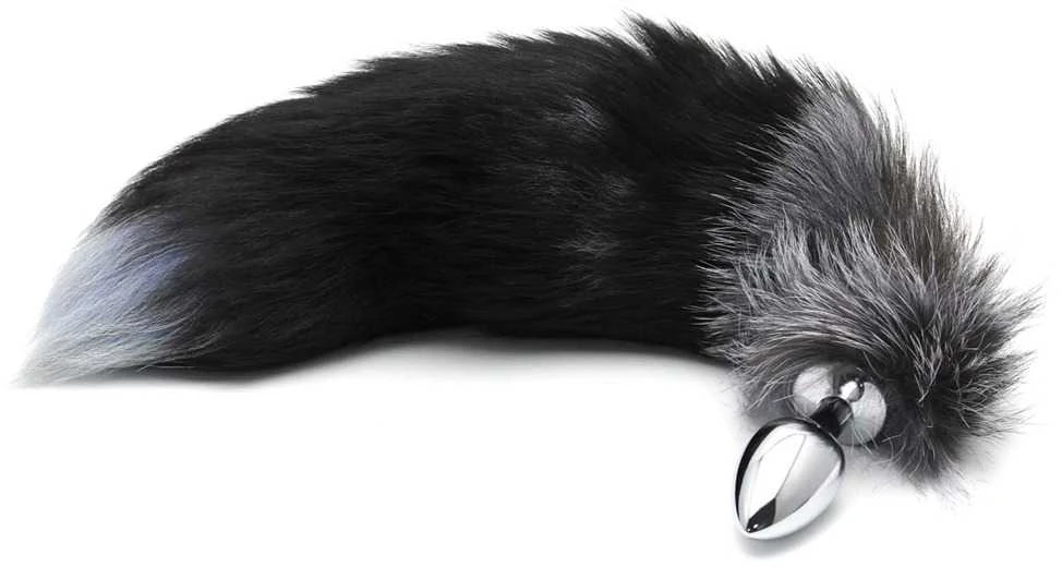Alive Juodas&Baltas Fox Tail M