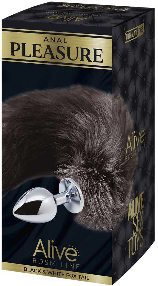 Alive Juodas&Baltas Fox Tail M