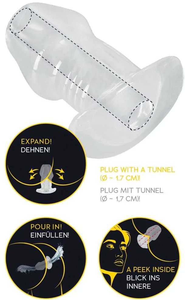 ANOS Butt Plug w Tunnel Transp