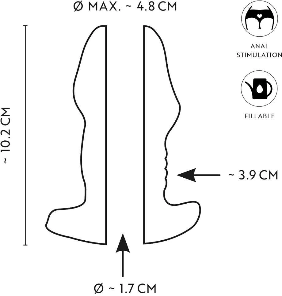 ANOS Butt Plug w Tunnel Transp
