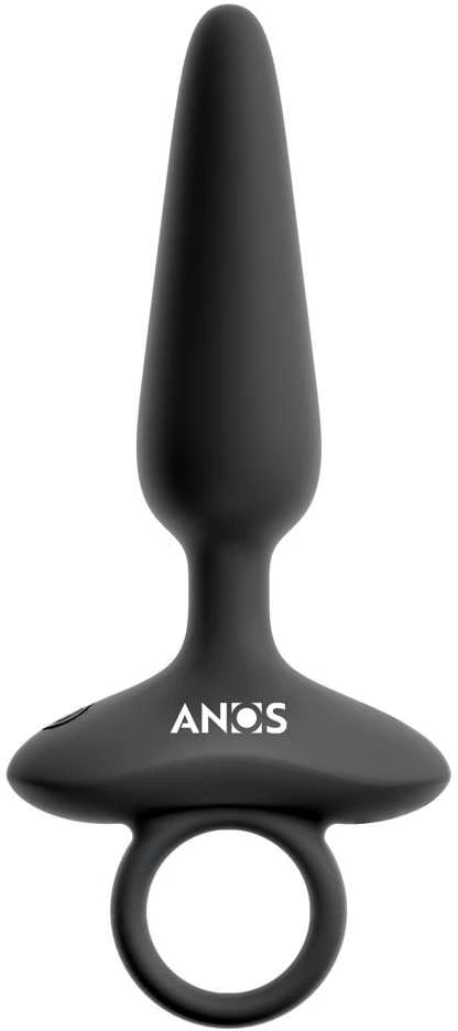 ANOS lankstus analinis vibruojantis kamštis su žiedu