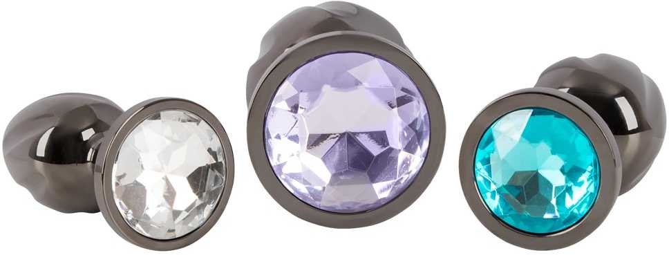 ANOS Metal Butt Plug Set Diamo
