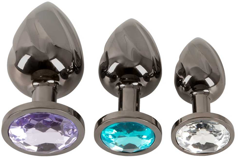 ANOS Metal Butt Plug Set Diamo