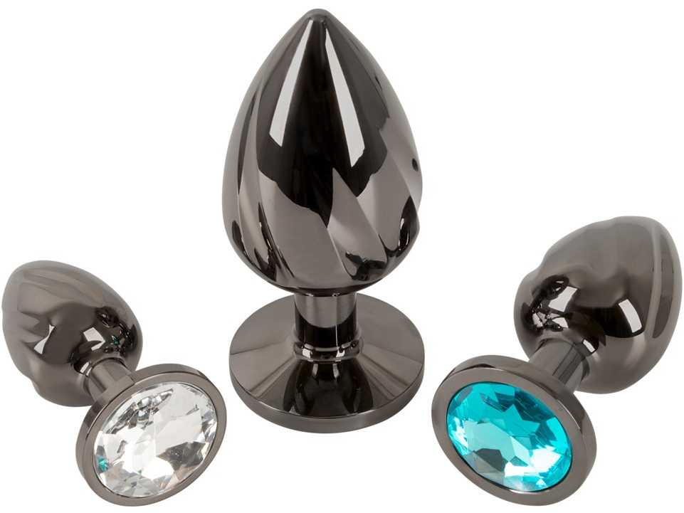 ANOS Metal Butt Plug Set Diamo