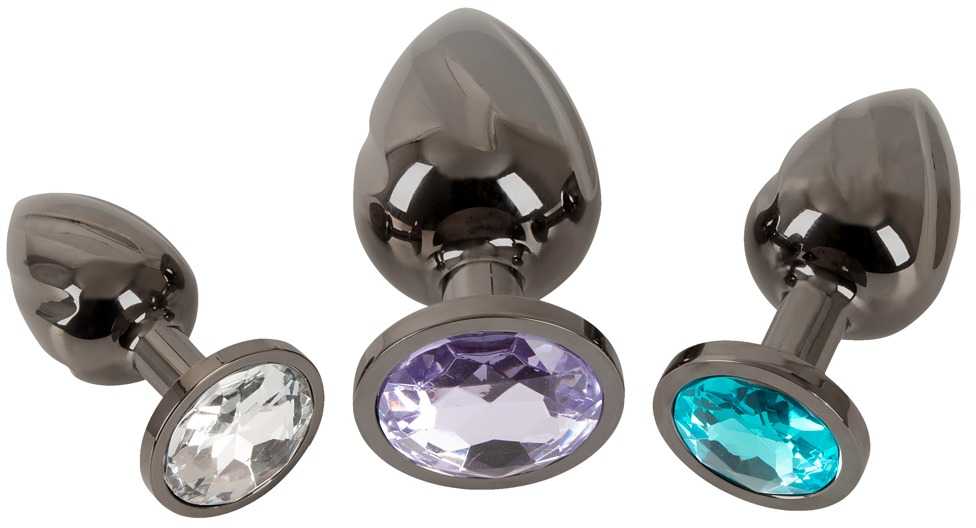ANOS Metal Butt Plug Set Diamo