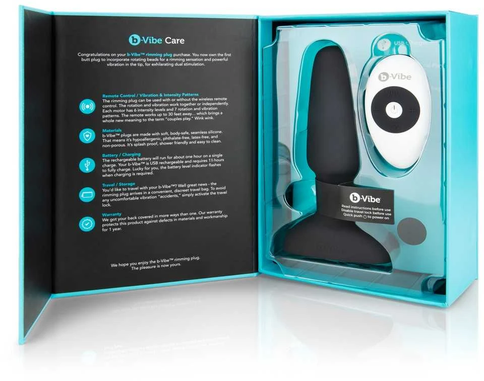 Dreamtoys b-Vibe apvadas Plug Juodas