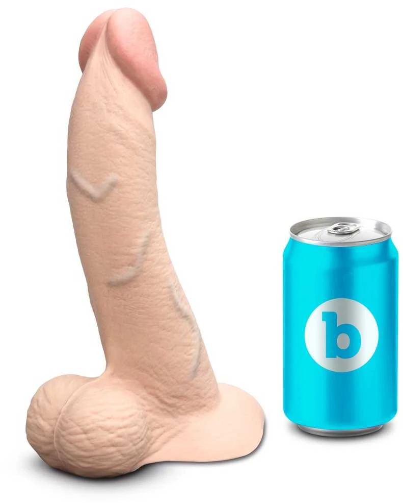 b-Vibe Slipskin 9" lenktas kremas