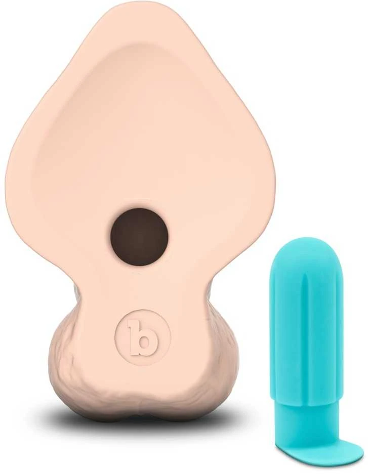 b-Vibe Slipskin 9" lenktas kremas