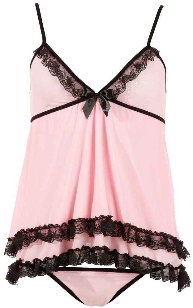 Cottelli Rožinė Babydoll rožinė XL