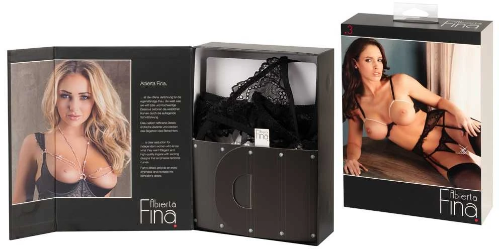Abierta Fina BH rinkinys Pearls XL