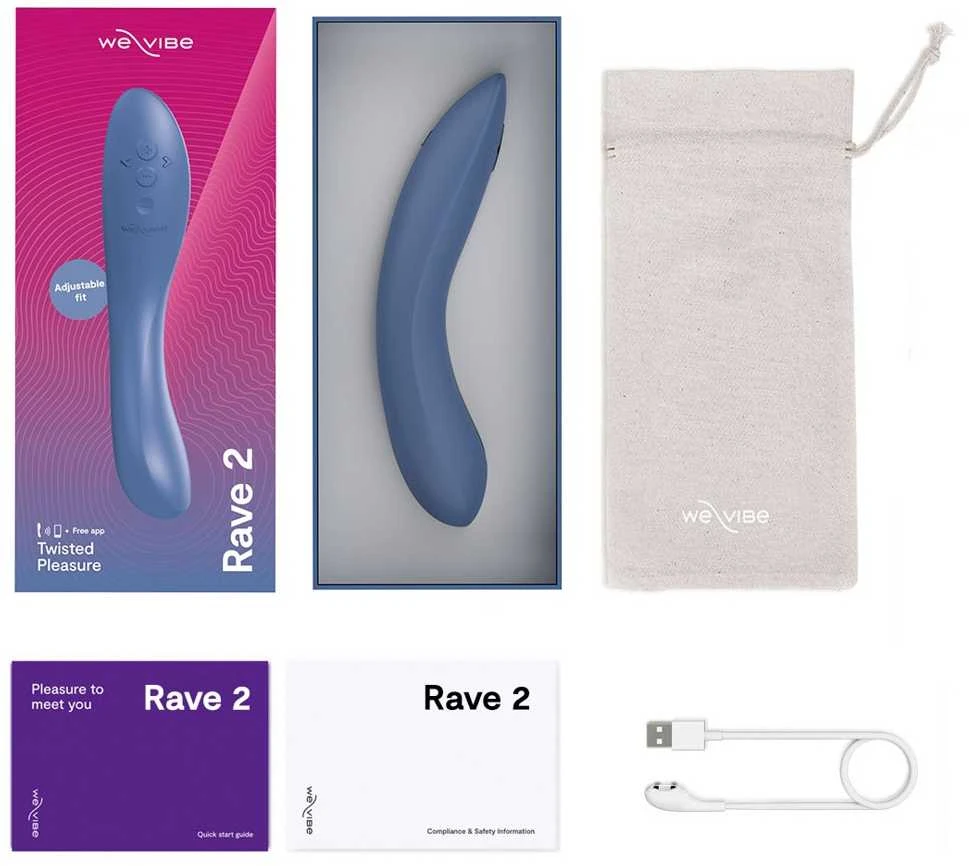 Mėlyna Rave 2 by We-Vibe Muted Mėlyna