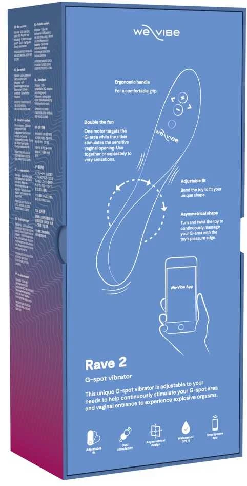 Mėlyna Rave 2 by We-Vibe Muted Mėlyna