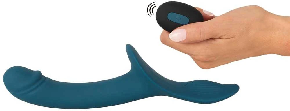 Blue Mėlyna Your Strap-On RC vibratorius Mėlyna