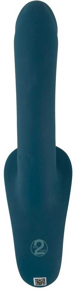 Blue Mėlyna Your Strap-On RC vibratorius Mėlyna