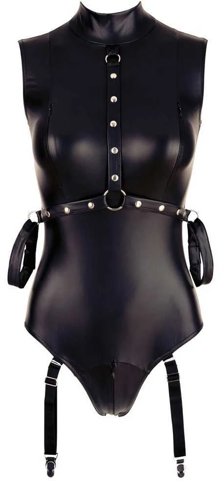 Cottelli Bondage Seksualus bodis su dirželiai, juodas (L dydis)