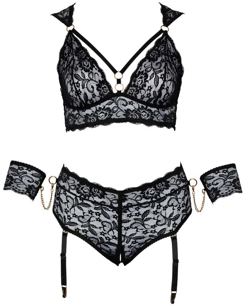 Cottelli Bondage Liemenėlės rinkinys Bondage 4XL