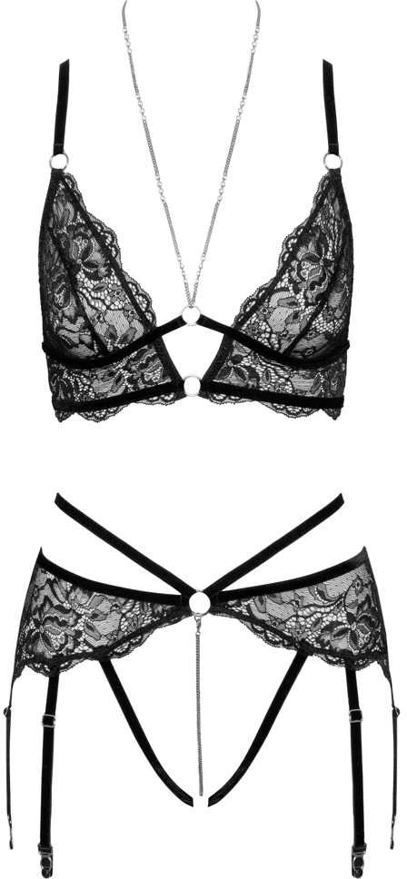 Abierta Fina Bra set lace L