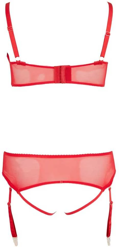 Cottelli Curves Liemenėlės rinkinys raudonas 95D/2XL