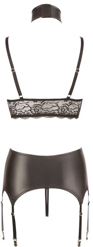 Cottelli Bondage Bra Suspender Set XL